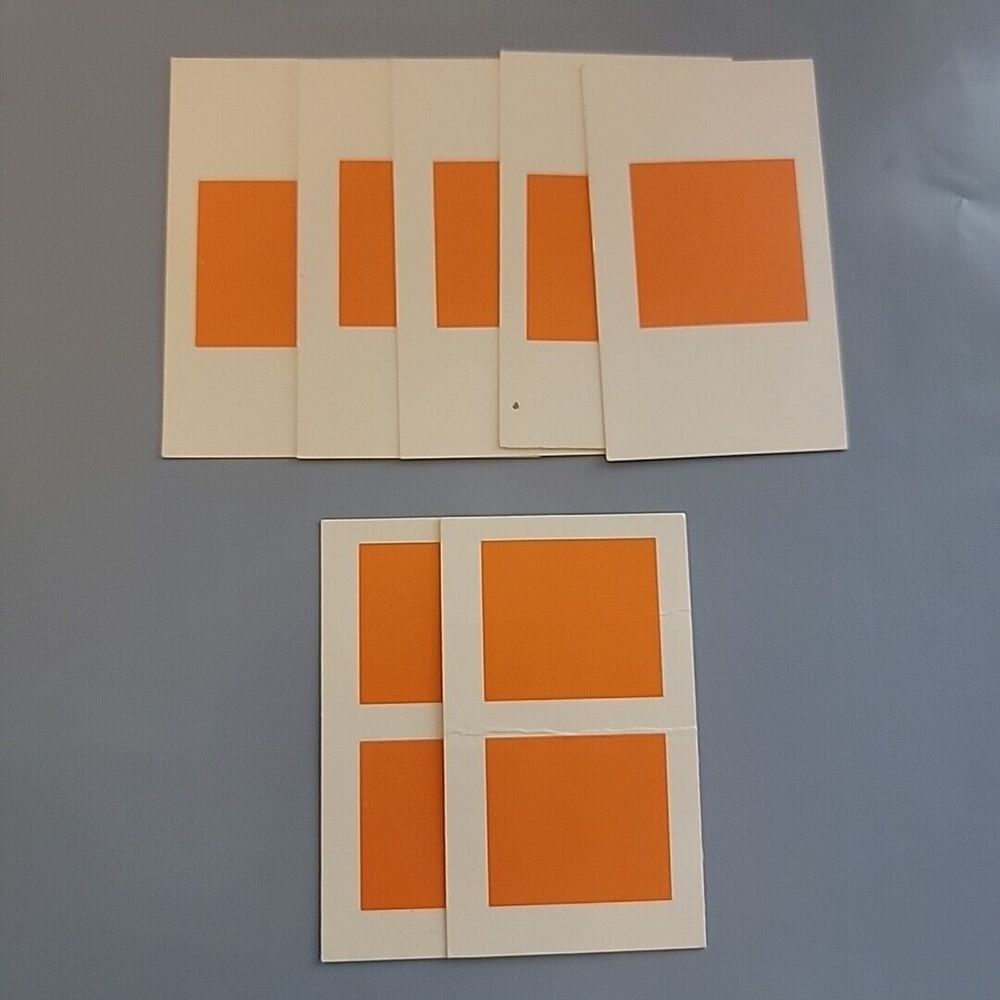 Vintage Candyland Game Replacement Parts‎ ORANGE Color Block Cards Candy Land